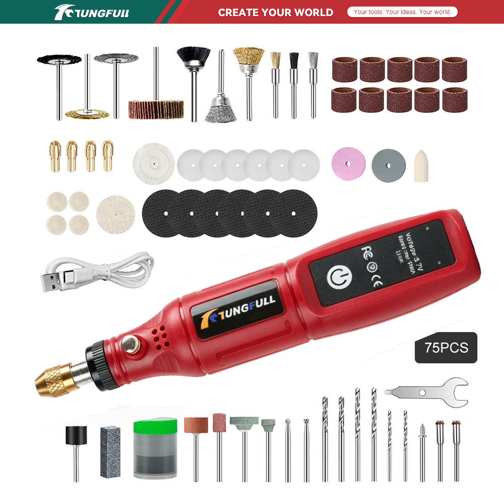TUNGFULL 3.7V Cordless Rotary  - Power Tools For Workshop recension och pris