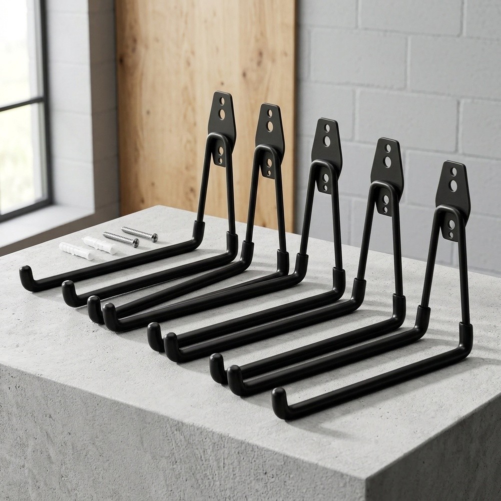 Black 7.7 Inch Steel Wall Hook - Workshop Tools Hanging recension och pris